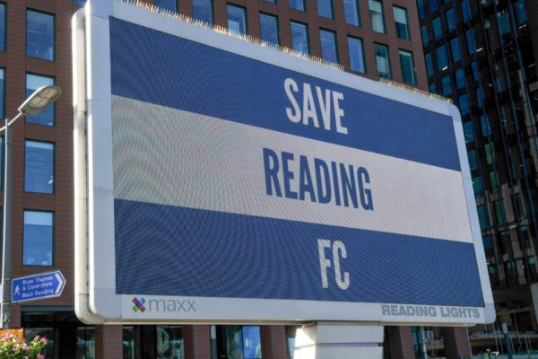 MARCH ON: Reading FC fans will gather at Blue Collar Corner ahead of Saturday's match against Portsmouth before marching to the Select Car Leasing Stadium. Picture: Steve Smyth