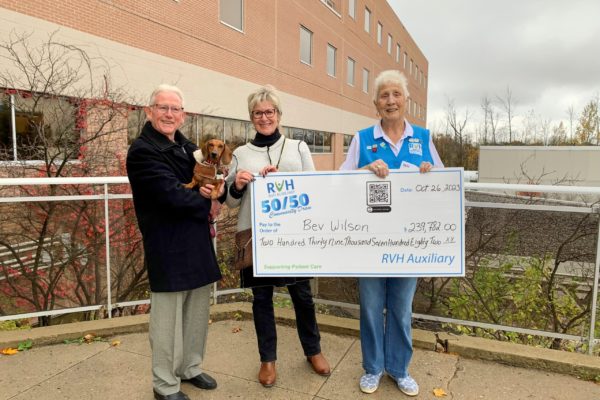 RVH Auxiliary gives out record-breaking single month jackpot in its Community 50/50 draw