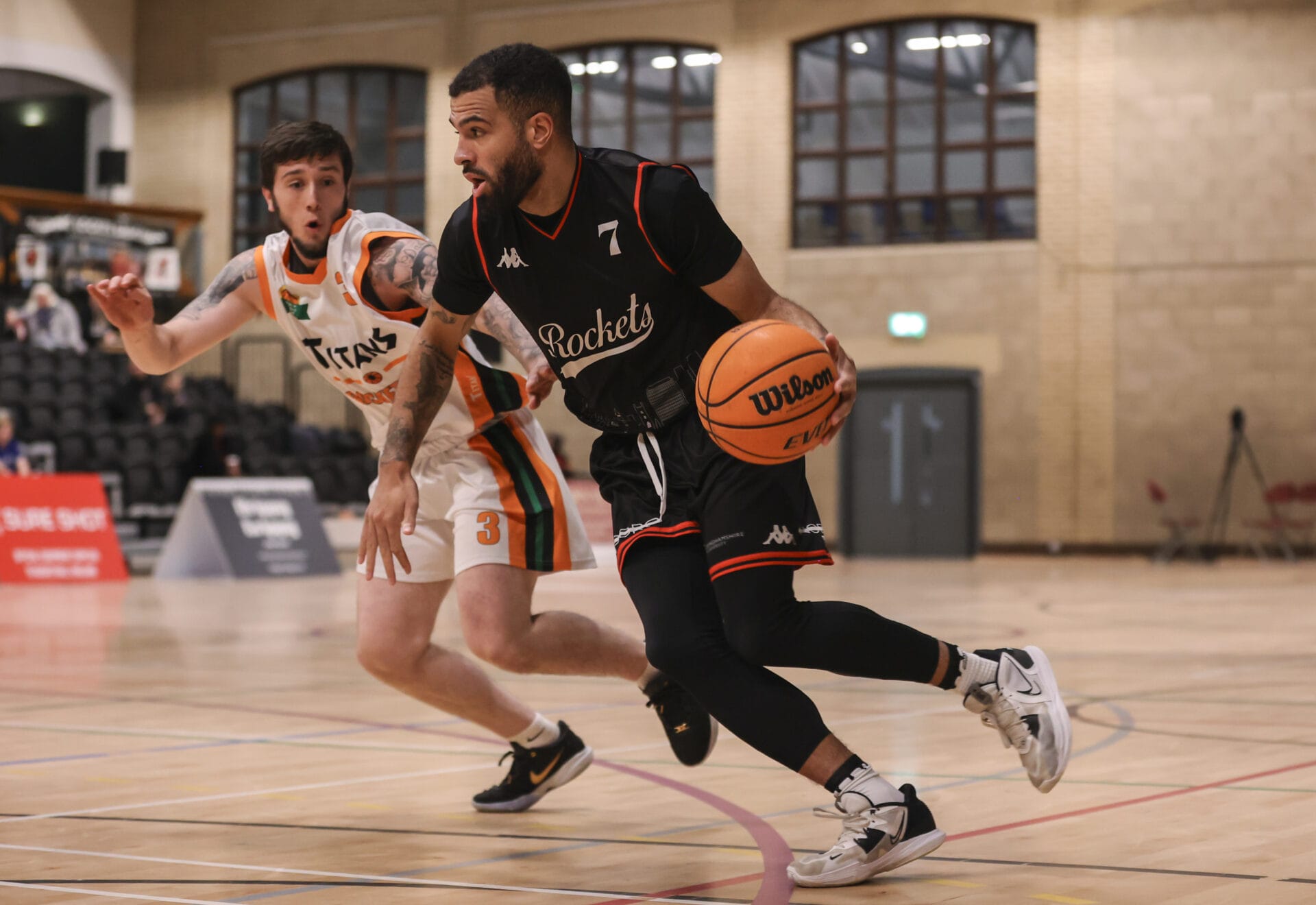 Lewis Champion of Reading Rockets. Reading Rockets VS Greenwich Titans in NBL Cup action 5th round!