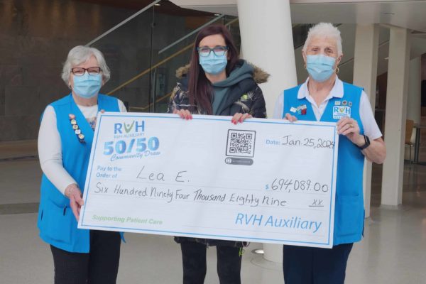 Record-breaking jackpot win with RVH Auxiliary’s Community 50/50 Draw