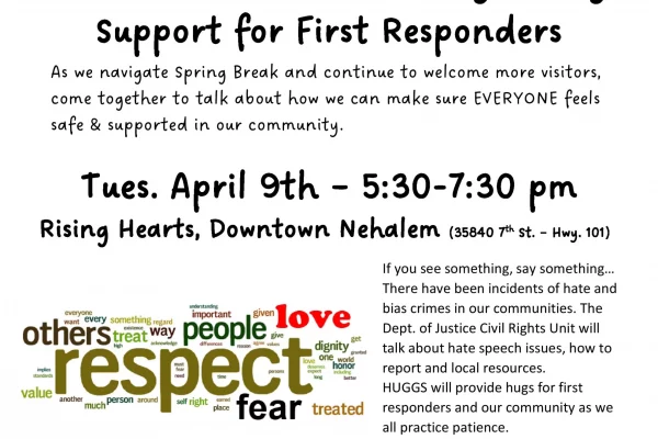 COMMUNITY CONVERSATIONS IN NORTH COUNTY: Let’s Talk About Community Safety, Support for First Responders April 9th
